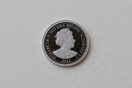 A Queen Elizabeth II 2022 Platinum Proof Sovereign, Issued Alderney, Obv Elizabeth II, Rev