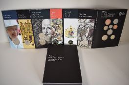 A Royal Mint 2016 Annual Coin Set, BU, Comprising, The Queen's 90th Birthday £5, £2 Coins