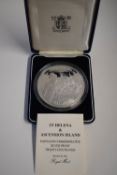 A Royal Mint Silver Proof St Helena And Ascension Island Napoleon Commemorative Twenty Five Pound