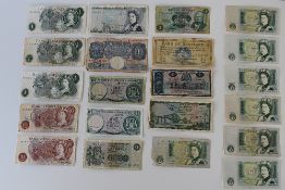 A Collection Of English And Scottish Banknotes. English Comprising, A Bank Of England Five Pound