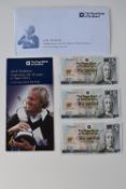 Royal Bank Of Scotland Jack Nicklaus Commemorative £5 Banknotes, Uncirculated Consecutive Numbers,