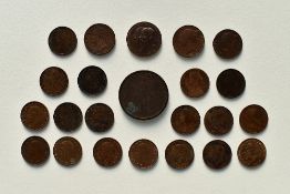 A Collection Of Farthings Comprising George IV 1825, Queen Victoria 1860, 1875, 1878, 1879, 1882,