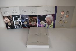 A Royal Mint 2021 Annual Coin Set, BU, Comprising, Elizabeth II £5, Rev My Heart & My Devotion