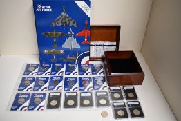 The History Of The Royal Air Force, Westminster Coin Collection Fifty Pence Size Coins, Each Coin