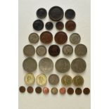 Eighteenth And Nineteenth Century Copper Coins Comprising A George III 1797 Cartwheel Two Penny, A