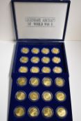 A Boxed Collection Of Uncirculated Marshall Islands $10 Coins Commemorating Legendary Aircraft Of