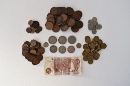 Nineteenth And Twentieth Century British Coins Comprising Halfcrowns, Florins, Sixpences, Brass
