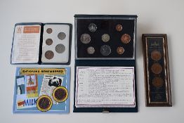 An Elizabeth II 1983 Royal Mint Proof Coin Set Containing £1, 50p, 20p, 10p, 5p, 2p, 1p, 1/2p. A