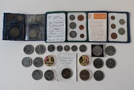 A Collection Of Commemorative Crowns And Pre-Decimal And Decimal Coinage, Comprising, A George VI