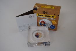 A Royal Mint 2019, Paddington At The Tower Silver Proof Fifty Pence With Colour, Limited Edition