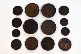 A Collection Of William And Mary, George II And George III Copper Coinage, Comprising, A William and