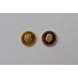 A Charles III 2023 Eighth Gold Sovereign, Issued Tristan Da Cunha, Obv Portrait Of Charles III,