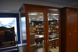 A modern Stag bedroom suite (four pieces plus headboard)