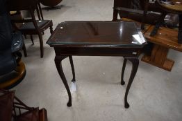 An early 20th century mahogany occasional table, with rectangular top with quadrant corners,
