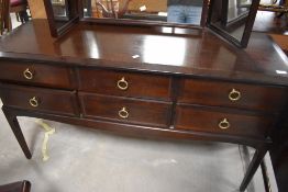 A Stag Minstrel dressing table with triple mirror 126cm x 131cm x 46cm