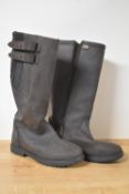 A pair of Woodland country boots in dark brown leather, waterproof, size 45.
