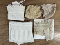 A collection of antique and vintage 20th century infant and toddler garments, to inlude white cotton