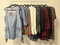 Twelve Joe Browns ladies tops, to include linen, cotton, lace and knitted fabrics, a range of
