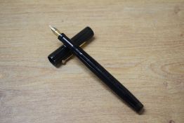 A Mabie Todd & Co Swan L2 leverless twist fill fountain pen in Black having Swan 2H 14C-585 Mabie