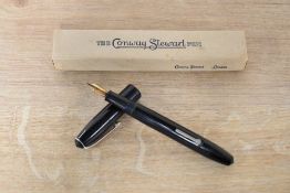 A boxed Conway Stewart lever fill fountain pen in Black Conway Stewart 14CT Gold nib