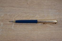 A boxed Parker 51 clutch pencil in Teal with Rolled Golled converging lined cap. Good chalk marks