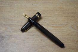 A Mabie Todd & Co Swan 4261 leverless twist fill fountain pen in Brown with one broad and two narrow