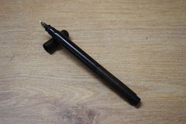 An unmarked presumed eyedropper pen in Black Hard Rubber