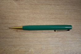 A boxed Mabie Todd & Co Fyne Poynt pencil in Green