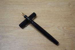 A Mabie Todd & Co Swan SM1 60 lever fill fountain pen in Black lined having Swan 1 14CT Mabie Todd &