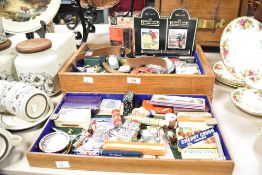 A miscellaneous selection of vintage items to include various key-rings, novelty Coca-Cola