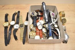 An assortment of costume wristwatches, including Oasis, Seiko, Smiths and Avia