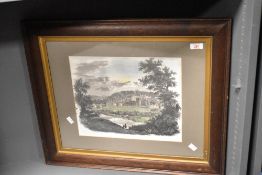 Of local interest, a 20th-century framed print of the 'View of Appleby' after C and J Greenwood,
