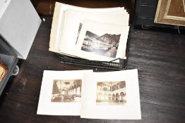 A quantity of mid to late 19th-century photographic prints, thought to depict primarily landscapes