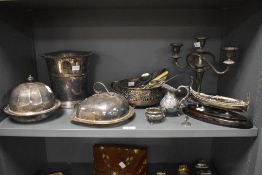 A large quantity of 19th to early 20th-century metal and silver-plated ware, to include an Ianthe