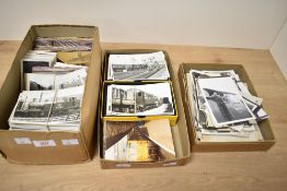 Of railway interest, a large quantity of late 19th to 20th-century train and railway-related