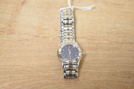 A ladies Zenith Port Royal quartz wrist watch, no:59.3150.106, having a baton numeral dial and