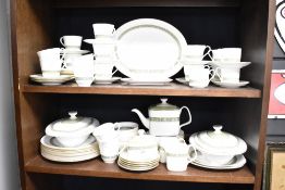 A large 20th century Royal Doulton bone china 'Rondelay' pattern part dinner/tea service, comprising