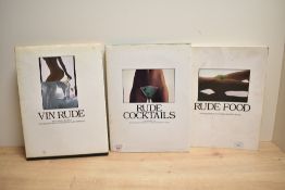 David Thorpe (British contemporary) three 1970's and 1980 erotic photograph books, entitled Rude