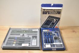 A Set of Faber-Castell TG1-SDrawing stylus pens and a set Staedtler Marsmatic 700 Drawing pens