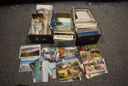 A collection of mixed postcards, various UK and worldwide with all eras seen upto the 1970's,