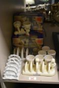 A small selection of Lurpak (butter) branded items, comprising two pairs of boxed egg cups, a pair