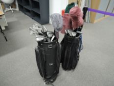 Modern Mizuno and Taylor Made Golf Irons and RAM, Wilson and similar Woods all in a Taylor Made