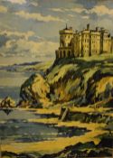 After Kenneth Steel (British 1906 - 1970) Lithograph on board 'Culzean Castle', composition was used