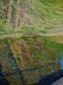 *Local Interest* Greg Gilding (British Contemporary) Oil on canvas 'Lancaster Canal Somewhere', an