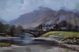 *Local Interest* After Peter Symonds (British 1964) Lithograph, depicting the river Derwent
