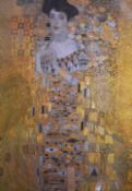 After Gustav Klimt (Austrian 1862 - 1918) Lithograph 'Portrait Of Adele Bloch-Bauer I' depicting