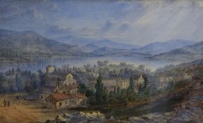 *Local Interest* Thomas Richard Hofland (British 1816 - 1875) Watercolour 'Bowness and