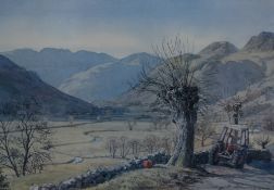 *Local Interest* After Jill Aldersley (British 1943 - 2007) Lithograph 'Langdale', depicting the
