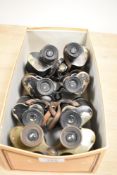 Four pairs of vintage binoculars including Dolland, London and Wray, London