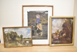 After Eleanor Fortescue-Brickdale (British 1872-1945) colour print St Christopher carrying The